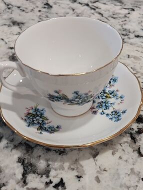 Hard To Find Royal Vale Forget Me Not Cup And Saucer